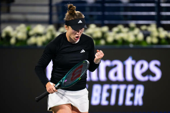 Еліна Світоліна впевнено стартувала на WTA 1000 у Дубаї, розгромивши Анну Калінську. Дізнайтеся подробиці матчу, статистику та наступну суперницю української тенісистки.