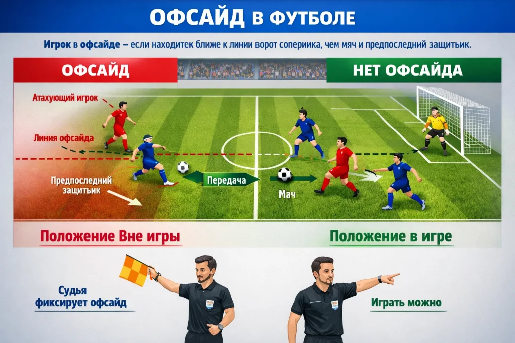Что такое офсайд в футболе простыми словами и когда его ставят: правила, исключения, ошибки и ответы на частые вопросы