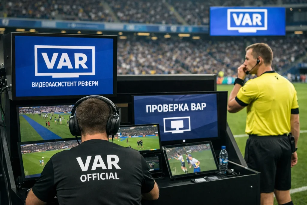 VAR в футболе: что проверяют, когда вмешиваются, как отменяют гол и почему решения не всегда одинаковые