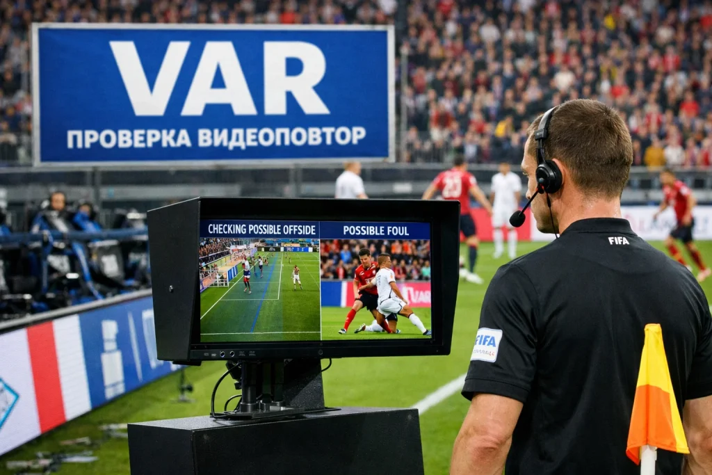 VAR в футболе простыми словами: что пересматривают, чем отличается check от просмотра у монитора (OFR)