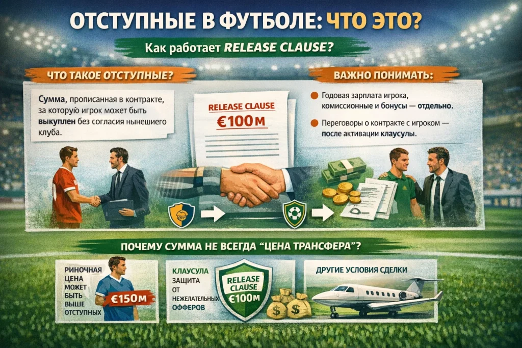 Отступные в футболе что это: как работает release clause и почему сумма не всегда “цена трансфера”