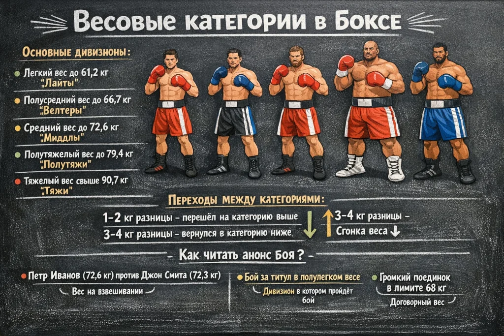 Как читать анонс боя: лимит весовой категории, титул, interim, non-title, взвешивание