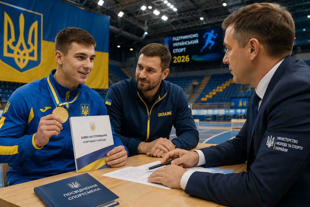 Выплаты спортсменам в Украине 2026: кто может получить деньги от государства