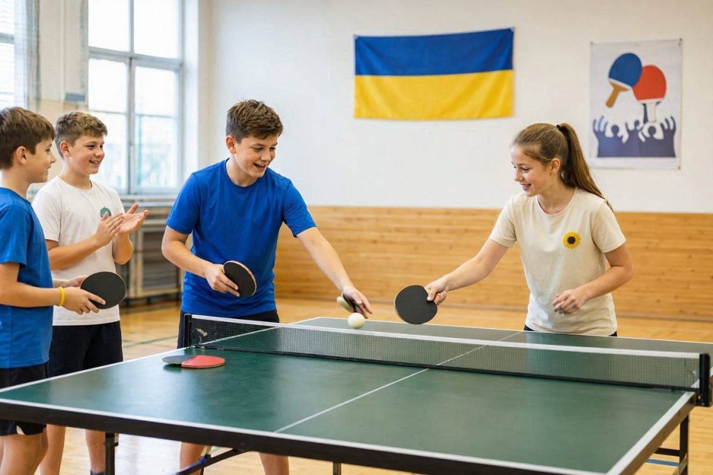 Как записать ребенка на настольный теннис в Украине в 2026 году