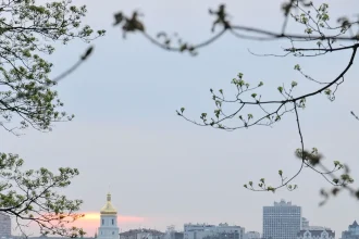 Архивный вид стадиона Динамо имени Валерия Лобановского в Киеве