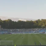 Архивный вид стадиона «Динамо» имени Валерия Лобановского в Киеве